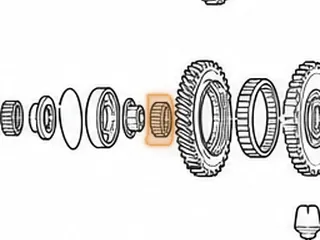 Caged Needle Bearing, L5/PL5X Low Gear (Countershaft) (1.536”OD) (Also Fits L5/PL5X Reverse Gear (Countershaft) — Part # 60279Y