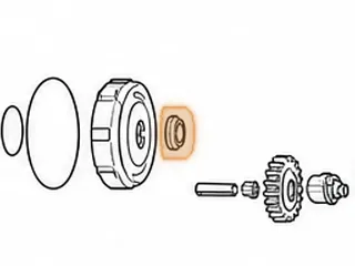 Nut, G4/L5/PL5X Mainshaft (Right Hand Threads) — Part # 60795H
