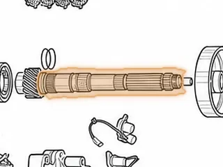 Countershaft, K4 (15 Teeth) 11 1/8” Long — Part # 60676E
