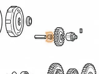 Caged Needle Bearing, AK/AS/F4/K4/L4/CA/P1/G4/L5/PL5X Reverse (Idler Shaft) — Part # 60283A
