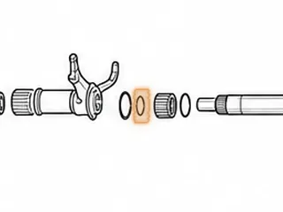 Snap Ring, A24A / M24A / S24A / A4RA / B4RA / M4TA / MDLA / BMXA / SP7A / MP7A / S4XA Holds Caged Needle Bearing To… — Part # 60879C