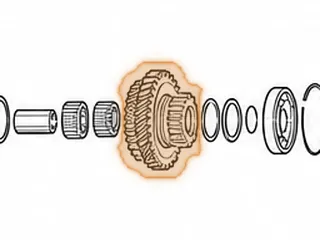 Gear, F4 4th Mainshaft (39 Teeth) (41 Teeth Hub) — Part # 60809CB