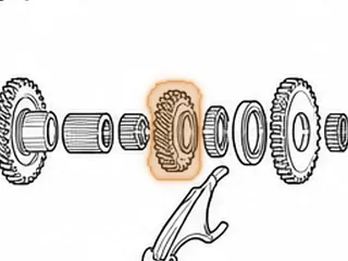 Gear, CA 4th Countershaft (28 Teeth, Right Angled) — Part # 60810D