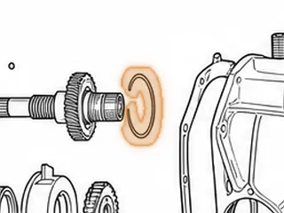 Snap Ring, M41 Holds Reduction Drive Gear In Differential Case — Part # 13898