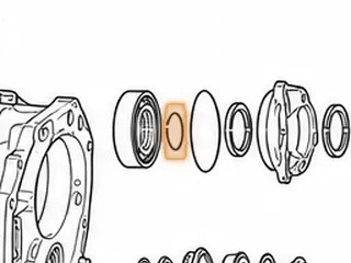 Snap Ring, M41 holds Ball Bearing To Reduction Drive Shaft — Part # 13899