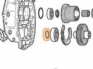 Snap Ring, M41 Holds Ball Bearing On Transfer Drive Gear — Part # 13880