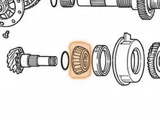 Ball Bearing, M41 Pin Shaft — Part # 13274B
