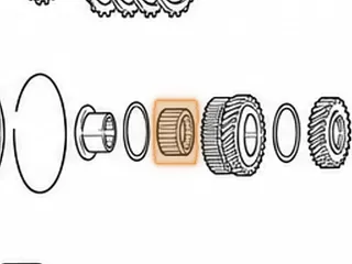 Caged Needle Bearing, MPYA / M5DA 3rd Gear Inner (Counter Shaft) — Part # 70260B