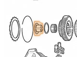 Collar, MPYA / M5DA Low Gear To Low Hold Drum (Counter Shaft) (1.100” Tall) — Part # 70278B