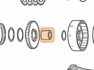 Collar, MPYA / M5DA Park Gear To Reverse Drum (Countershaft) (1.397” Long) — Part # 70275B