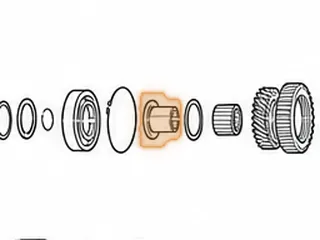 Collar, MPYA / M5DA (Mainshaft) 2nd Gear To Case Bearing (1.378” Long) — Part # 70225B
