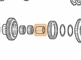 Collar, MPYA / M5DA 2nd Gear To Park Gear (Countershaft) (1.416” Long) — Part # 70286B