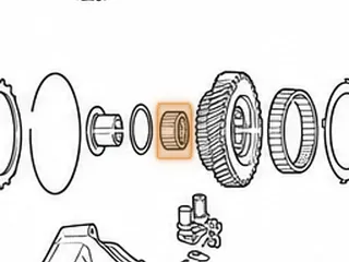 Caged Needle Bearing, MPYA / M5DA Low Gear (Counter Shaft) (.715” Wide) (Also 2nd Gear Inner) — Part # 70285B