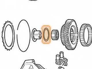 Thrust Bearing, MPYA / M5DA Low Gear To Collar (Counter Shaft) (2.430”OD) (Also Park Gear To Collar) — Part # 70281B