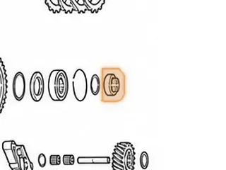Nut, MPYA / M5DA (Countershaft) Left Hand Thread — Part # 70796B