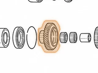 Gear, MPWA (Vigor) 2nd (Countershaft) 43 Teeth (4.380”OD) — Part # 70804C