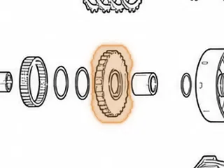 Gear, MPYA / M5DA Park With Inner Race Counter (21 Lugs) — Part # 70690B
