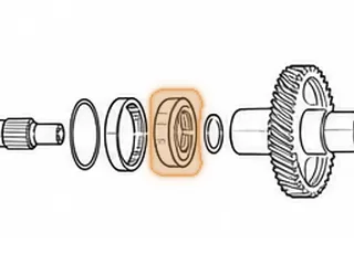 Cone Bearing, MPYA / M5DA Secondary Gear To Bell (2.165”ID) — Part # 70292B