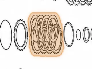Friction, MPYA / M5DA 2nd Clutch (.079”) 45 Teeth (5.041”OD) (Red) — Part # 70104B