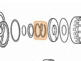 Spring, M5DA 1st / 3rd & 4th Clutch Return (1.310” Thick) — Part # 70970H