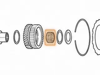 Caged Needle Bearing, S24A / A24A / M4TA / M24A / MDLA / SP7A / MP7A / S4XA 4th Gear To Collar (Secondary Shaft)… — Part # 90250B