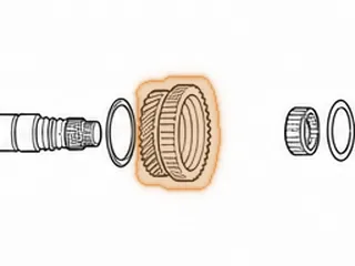 Gear, M4TA / MDLA / S4XA 2nd (Mainshaft) 31 Teeth (2 Wide Grooves) 2.870”OD (1.615”ID) — Part # 90803E