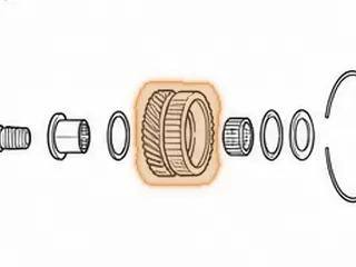 Gear, M4TA / MDLA 4th (Secondary Sahft) 32 Teeth (2 Groove) — Part # 90811E