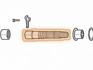 Secondary Shaft, S24A / A24A / M4TA / M24A / MDLA (5 3/5” Long) (Also Fits BMXA/SP7A/ MP7A/S4XA) — Part # 90675B