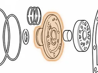 Stator, MB1/MJ3 Pump Cover (Aluminum) — Part # 52520