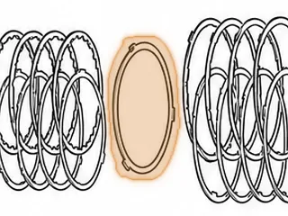 Steel, MB1/MJ3 E1 Clutch (.060”) 3 Teeth (Wavy) 1983-Up — Part # 52125