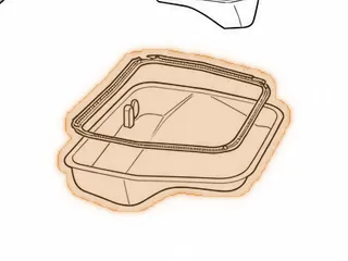 Gasket, MB1/MJ3 Bottom Pan (Rubber) — Part # 52300