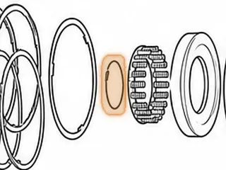 Snap Ring, MB1 Holds Ball Bearing To Differential Case — Part # 52874