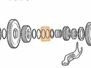 Snap Ring, BYFA/B36A/P36A Holds 4th Gear To Countershaft (.048”Thick)(1.970”OD) — Part # 40886B