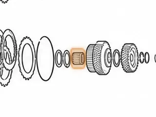 Caged Needle Bearing, BYFA/B36A/MDKA/MDPA/MDRA/P36A 3rd Gear (Inner)(3rd Shaft) (1.245”Long)(1.385”OD) — Part # 40285A
