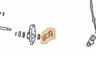 Shift Lever, BYFA/B36A/P36A External (3 1/16”Long)(W/Hole For External Linkage) (Cast # SHJ) — Part # 40992B