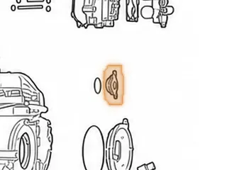 Cap, BYFA/B36A/P36A (Case, Rear At Countershaft)(2 Bolt)(Cast # RJB) — Part # 40758B