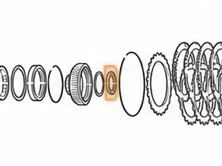 Washer, BYFA/B36A/P36A Low Clutch Drum To Low Hold Clutch Hub (.270”Thick)(2.040”OD) (1.262”ID)(W/4 Notches) — Part # 40245BN