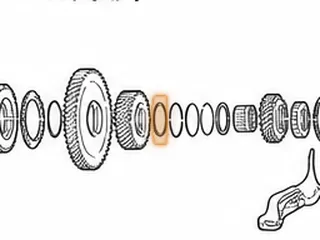 Washer, MDKA/MDPA/MDRA 4th Gear (Countershaft) To Horse Shoe Clips (Selective) (1.960”OD)(1.685”ID) — Part # 40268AA