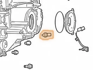 Switch, B36A/P36A Pressure (3rd Clutch)(Tan, Black or White Connector, 1 Prong)(Screws Into Case At Bottom) — Part # 40411B