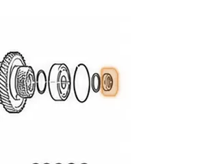 Nut, BJFA/BVLA/FYFA/B36A/B97A/MDKA/MDPA/MDRA/MURA/P36A (Mainshaft)(Right Hand Thread)… — Part # 40795A