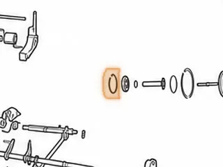 Snap Ring, BYFA/B36A/MDKA/MDPA/MDRA/P36A Holds Feed Pipe B To Feed Pipe C Cap (.071”Thick)(1.685”OD)(W/2 Eyelets) — Part # 40892A