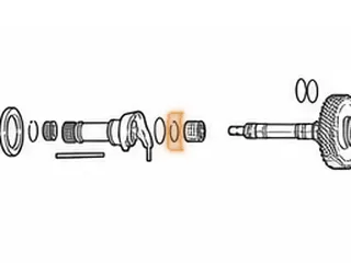 Snap Ring, BYFA/B36A/MDKA/MDPA/MDRA/P36A Holds Bearing # 214 To Mainshaft (.047”Thick)(1.190”OD) — Part # 40879A
