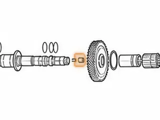 Bushing, BJFA/BVLA/BYFA/B36A/B97A/MDKA/MDPA/MDRA/MURA/P36A Secondary Shaft (Large, Outer)(.455”ID)(Babbit) — Part # 40049A