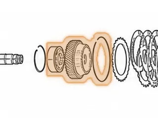 Gear W/Bearing, BYFA/B36A/P36A 4th (Mainshaft)(47 Teeth, 1 Wide & 1 Narrow Groove) (44 Clutch Splines)… — Part # 40809BK