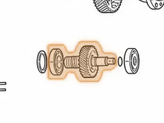 Ball Bearing, BYFA/MDKA/MDPA Transfer Driven Gear To Bell Housing (.650”Thick)(3.150”OD) (1.575”ID)(9 Balls)… — Part # 40276A