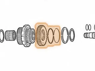 Retainer, BYFA/B36A/MDKA/MDPA/MDRA/P36A 2nd Clutch Hub To 2nd Gear (Secondary Shaft) (.365”Thick)(3.233”OD)(2.825”ID) — Part # 40983-1A
