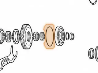 Snap Ring, BYFA/B36A/P36A Holds Countershaft Bearing # 274 To Case (.077”Thick) (3.820”OD) — Part # 40890B