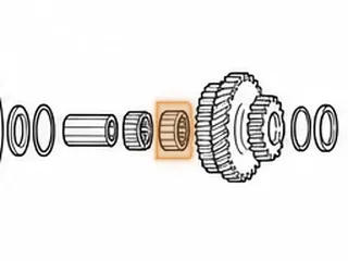Caged Needle Bearing, RO / MPRA Collar To 4th Gear (Mainshaft) (Use 60260A) — Part # 170223A