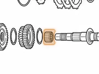 Caged Needle Bearing, RO 2nd Drive Gear To Secondary Shaft (.930” Thick) (Use 90260B) — Part # 170247AB