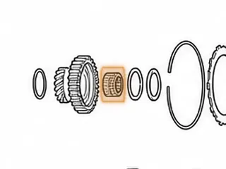 Caged Needle Bearing, RO / MPRA 1st Gear (Mainshaft) (Use 60247A) — Part # 170232A